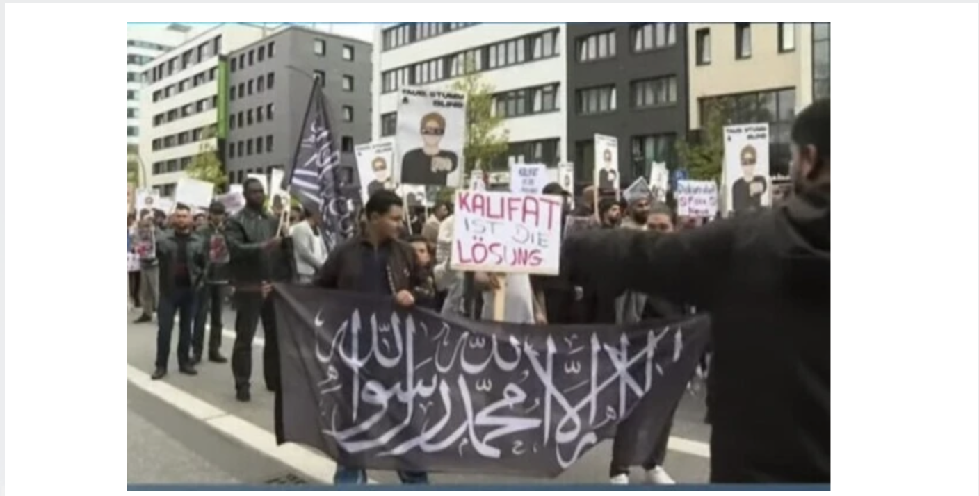 GERMANY: Thousands of angry Muslims take to the streets attacking police and DEMANDING an Islamic Caliphate State and the implementation of sharia law